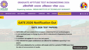 GATE 2026 Information Brochure Released, Register at gate2026.iitg.ac.in