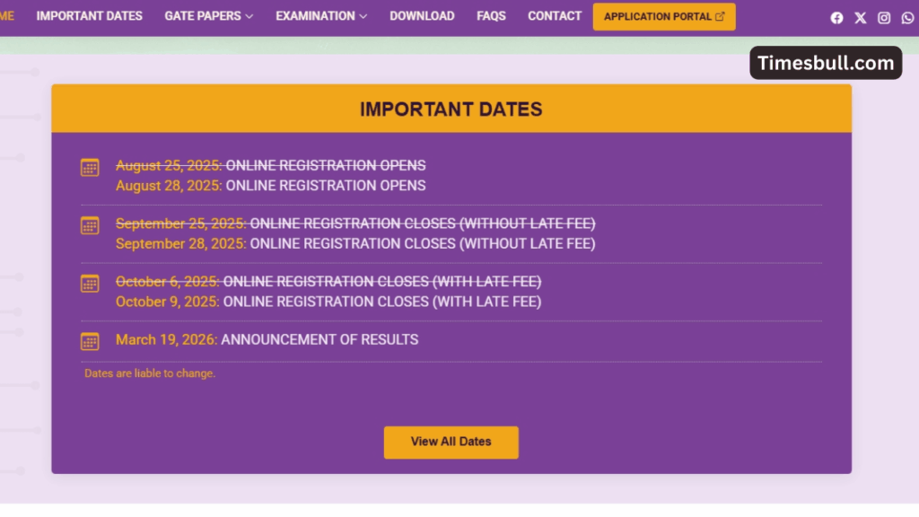 GATE 2026 Registration Dates Have Changed, you will be able to apply from this new date!