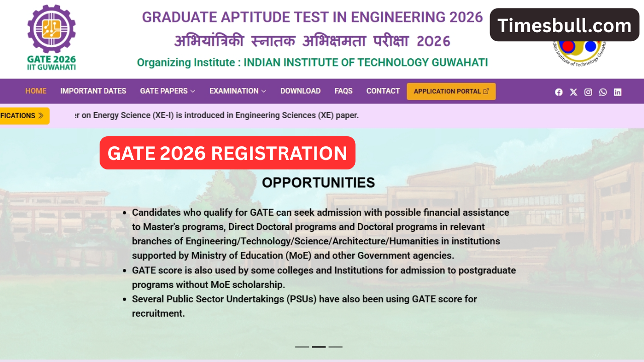 Good News! GATE 2026 Registration...