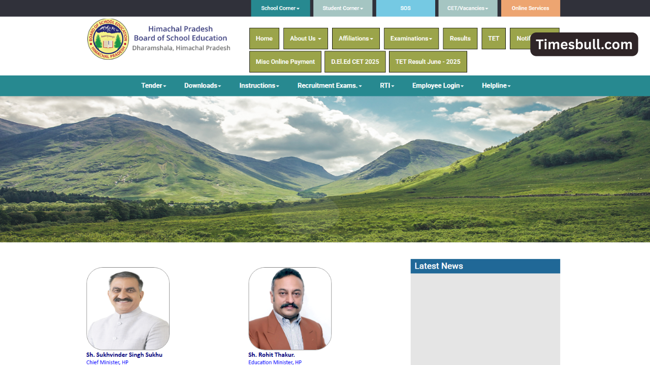 HPBOSE 10th Supplementary Result 2025...