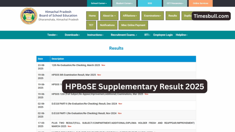 HPBoSE Supplementary Result 2025: HP Board 10th-12th Supplementary Result released! Know link