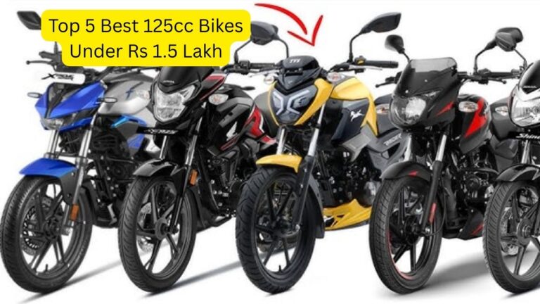 Top 5 Best 125cc Bikes Under Rs 1.5 Lakh – Perfect Combo of Style, Performance and Mileage
