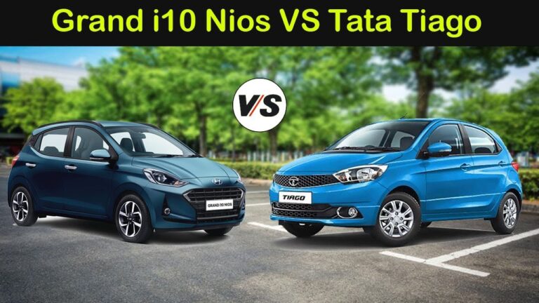 Hyundai Grand i10 Nios vs Tata Tiago : Full Comparison of Price, Mileage, Features and Performance in 2025