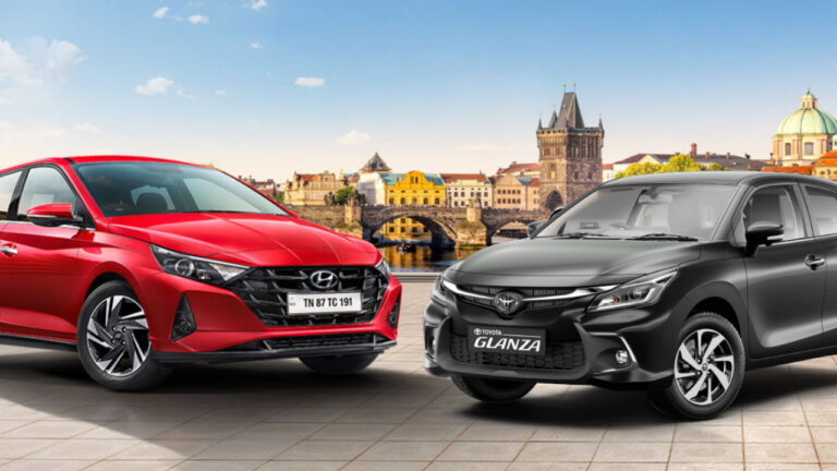 Toyota Glanza vs Hyundai i20 Base – Which Premium Hatchback Offers Better Value for Money?