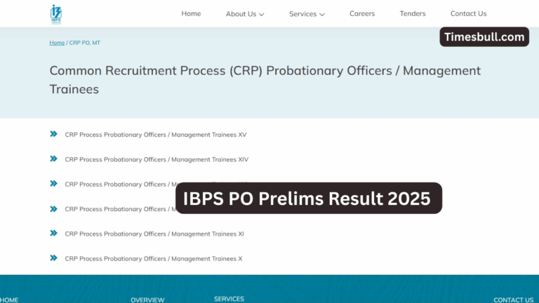 IBPS PO Prelims Result 2025: IBPS PO Prelims result released! Know the Easy Way to Download