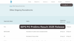 IBPS PO Prelims Result 2025 Release Soon (1)