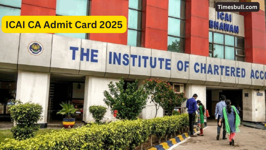 ICAI CA Admit Card 2025: Final & Inter September Exam Hall Tickets Released, Download at eservices.icai.org