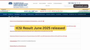 ICSI Result June 2025 released! Download CS Professional and Executive Exam Scorecard at icsi.edu, Know easy Steps