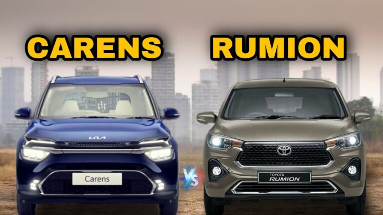Kia Carens or Toyota Rumion : Best Affordable 7-Seater Family Car in 2025?