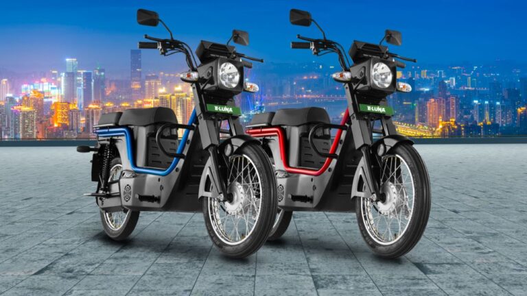 Affordable electric moped: Kinetic Green E Luna new style