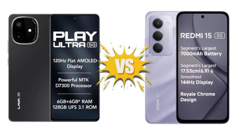 Lava Play Ultra 5g Vs Redmi 15 5g