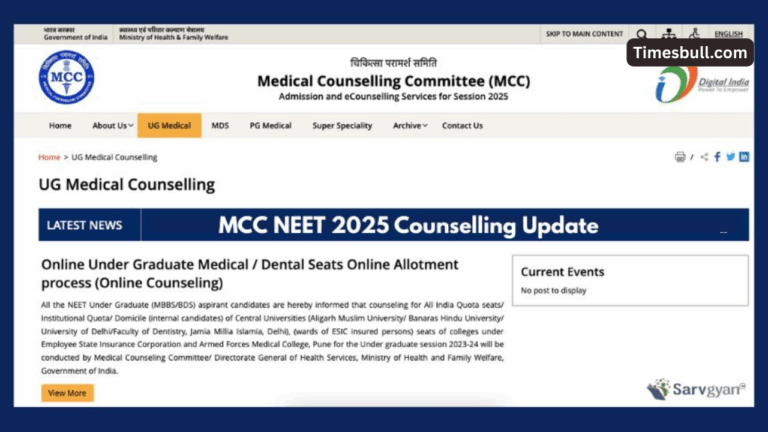 MCC NEET UG Counselling 2025: New schedule released for NEET UG Round-2, registration will start from this date