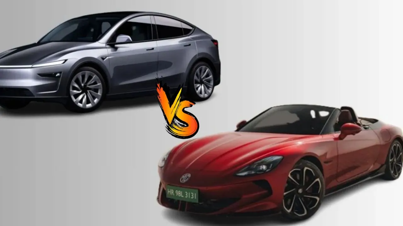 Mg Cyberster Vs Tesla Model Y
