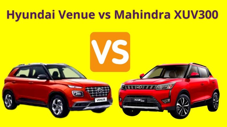 Mahindra XUV300 vs Hyundai Venue : Which Compact SUV is Better for Indian Buyers?