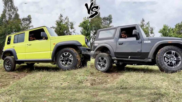 Maruti Jimny vs Mahindra Thar – Design, Features, and Off-Road Comparison