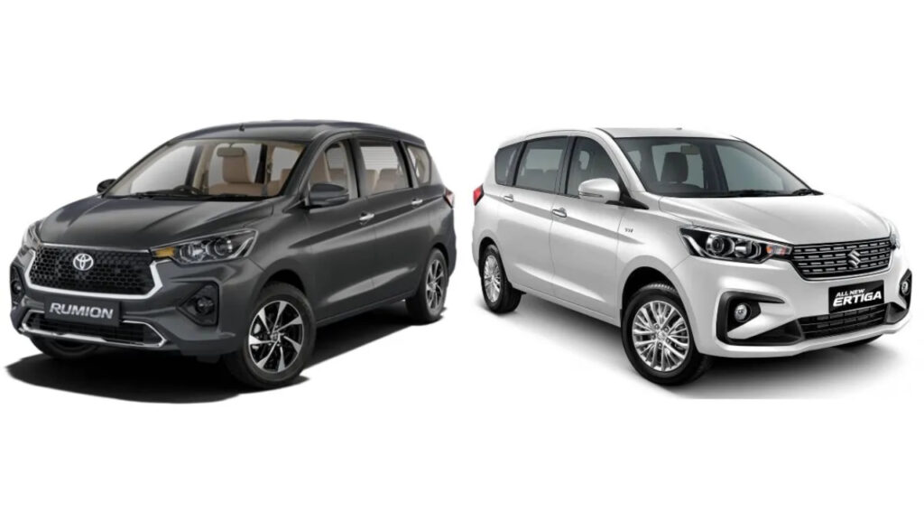 Maruti Suzuki Ertiga (Base) vs Toyota Rumion (Base) : Which 7-Seater MPV Should You Buy?
