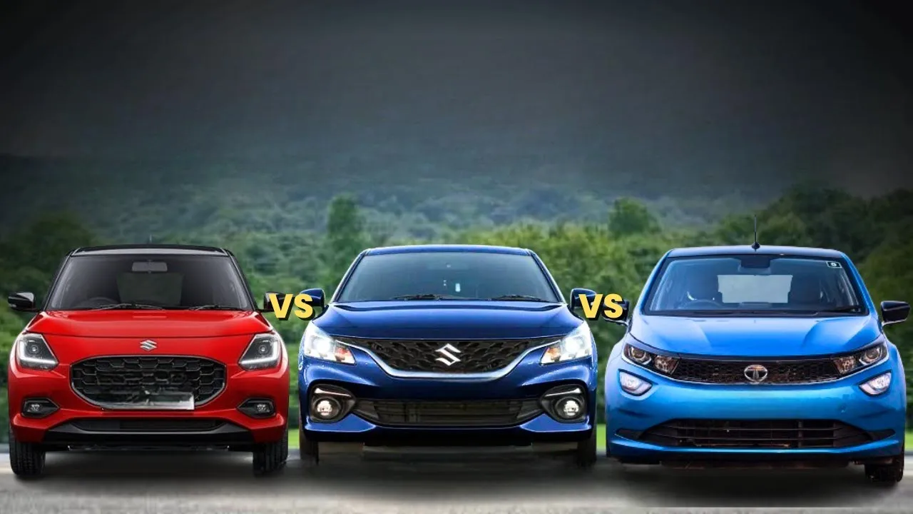 Maruti Swift 2024 vs Hyundai i20 vs Tata Altroz