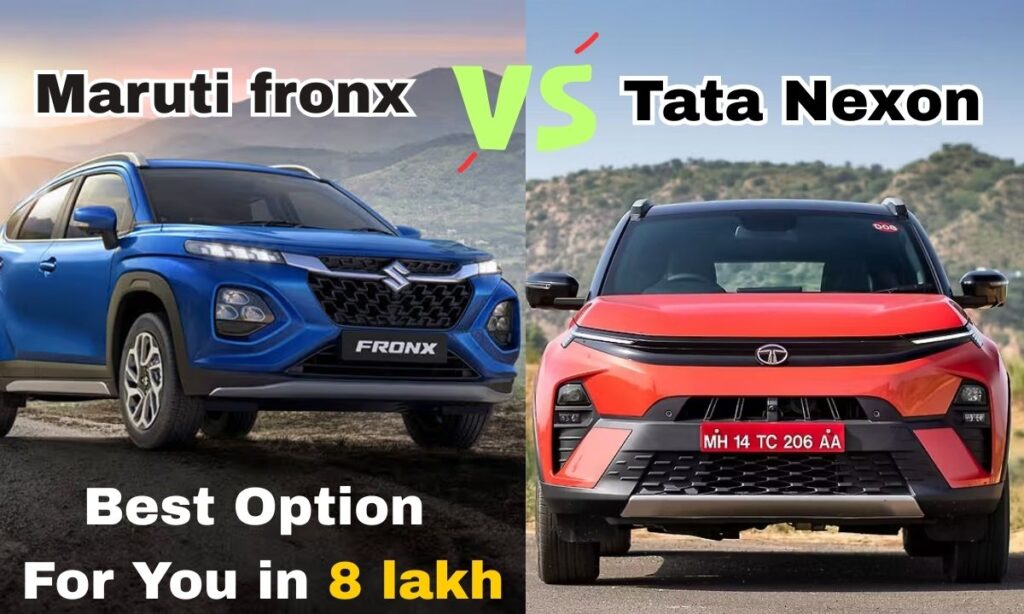 Maruti fronx vs Tata Nexon: Which SUV Is Best Option in Under 8 Lakh