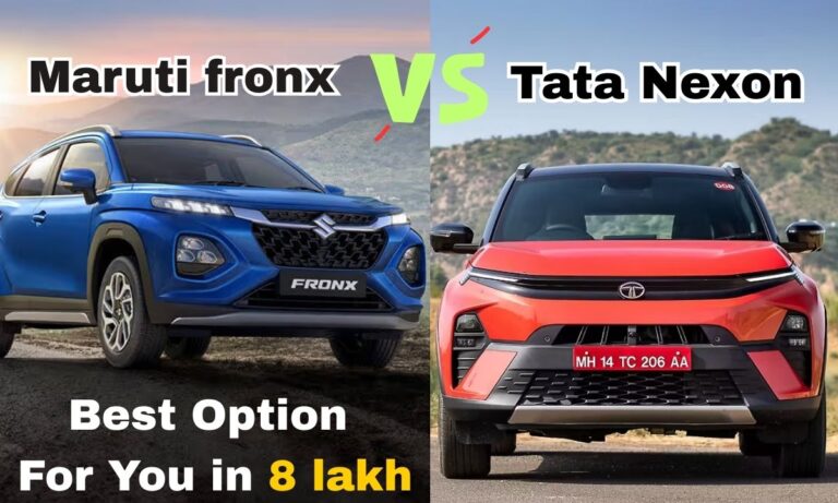 Maruti fronx vs Tata Nexon: Which SUV Is Best Option in Under 8 Lakh