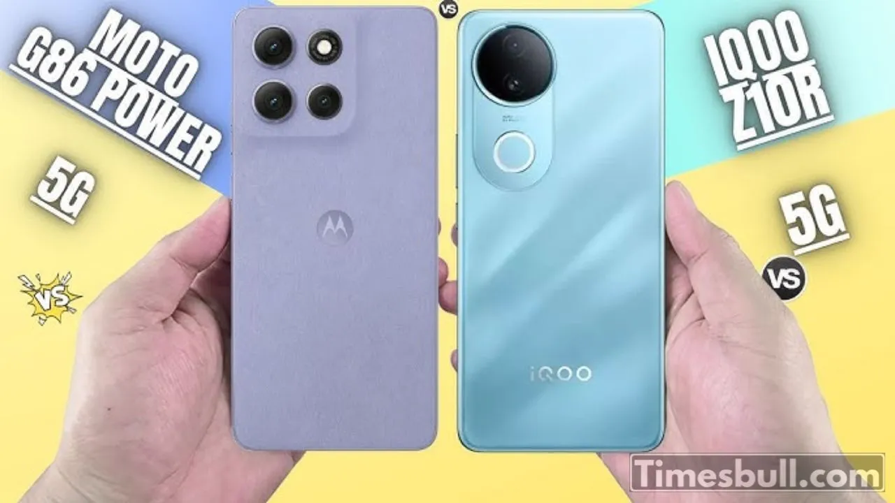 Moto G86 Power Vs Iqoo Z10r Vs Samsung Galaxy F36