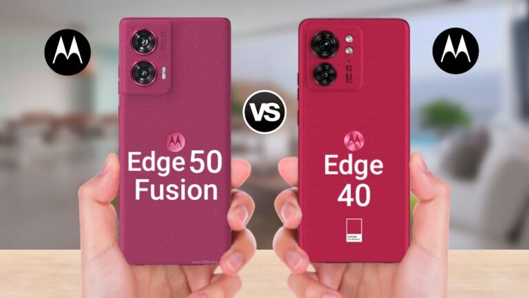 Motorola Edge 50 Fusion vs Motorola Edge 40
