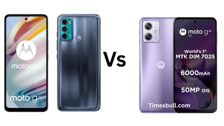 Motorola Moto G60 Vs Motorola Moto G64 5g