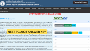 NEET PG Answer Key 2025 – How to Download at natboard.edu.in., Here Direct Link