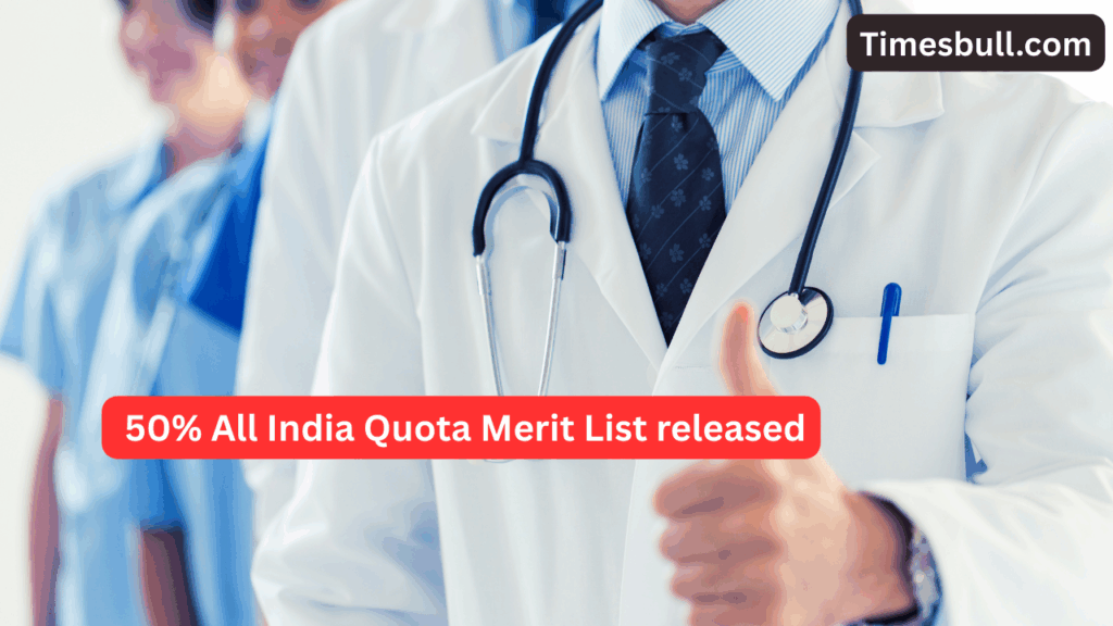 NEET PG Result 2025- 50% All India Quota Merit List released, check here on natboard.edu.in