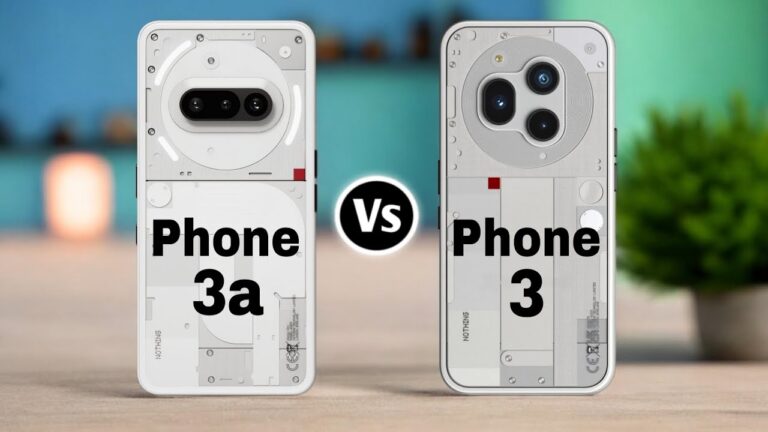 Nothing Phone 3 vs Nothing Phone 3a
