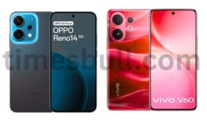 Oppo Reno 14 vs Vivo V60: Choose the best phone for under 40,000