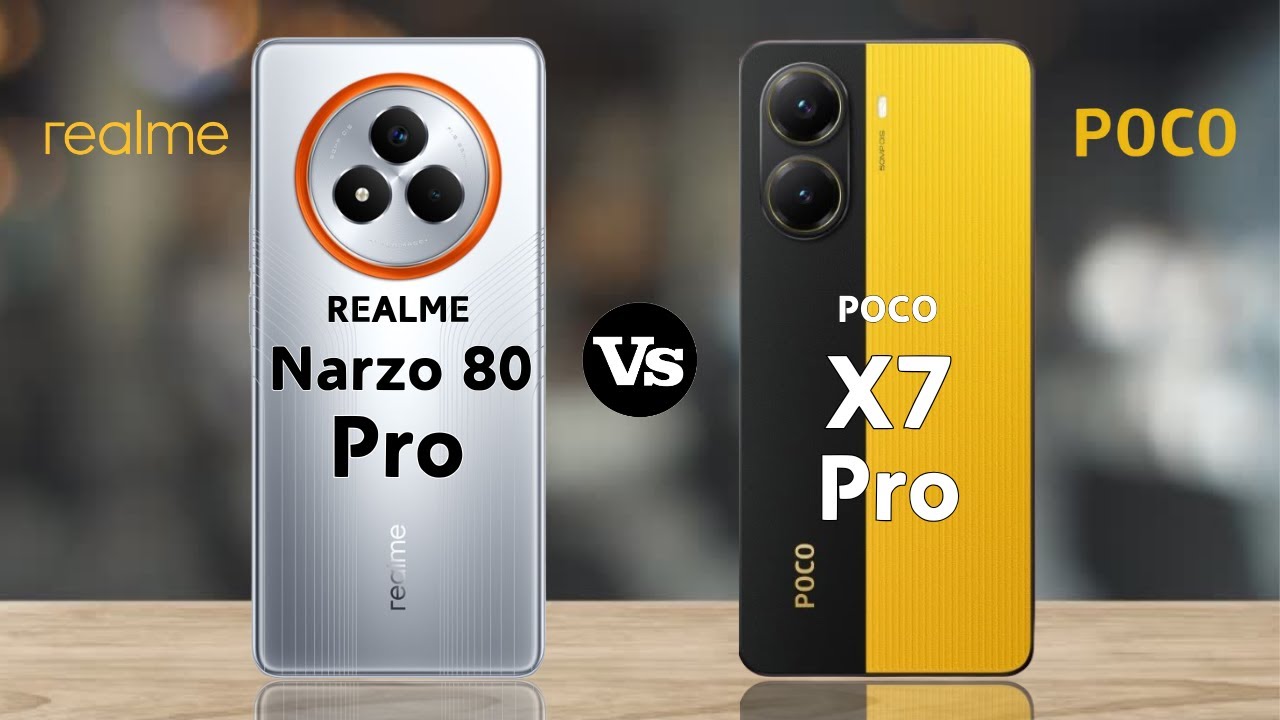 POCO X7 Pro vs Realme Narzo 80 Pro