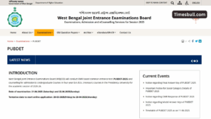 PUBDET 2025 Result and Final Answer Key Released: Check Here and Download Rank Card at wbjeeb.nic.in
