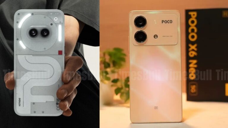 Poco X6 Neo vs Nothing Phone 2a
