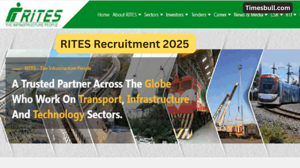 Golden Chance in Rail PSU! RITES Recruitment 2025 for Senior Technical Assistants