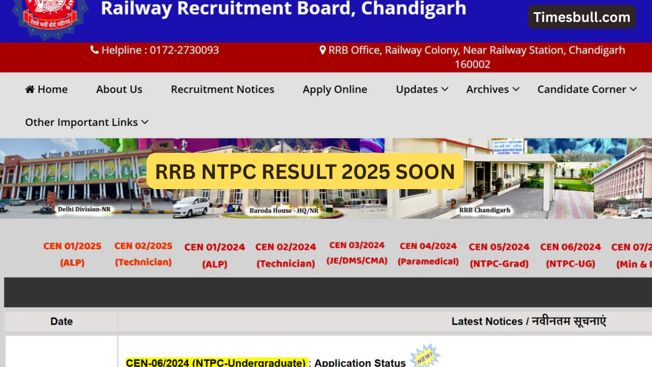 RRB NTPC Result 2025