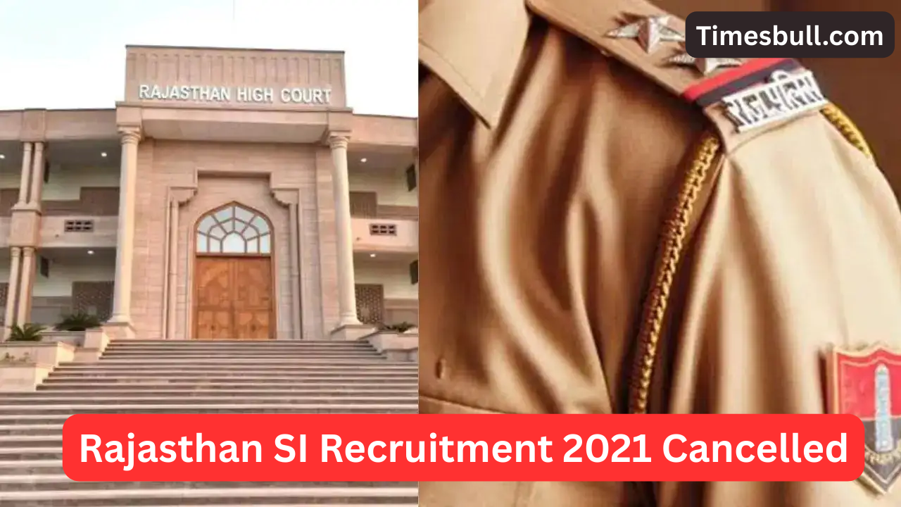Rajasthan SI Recruitment 2021 Cancelled:...