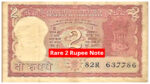 Rare 2 Rupee Note
