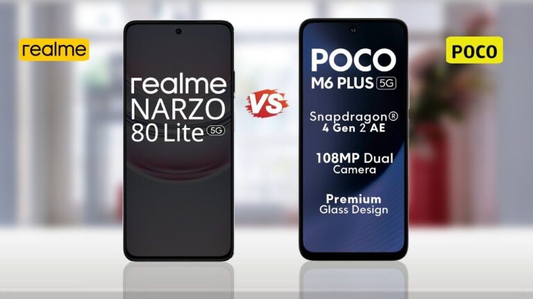Realme Narzo 80 Lite 5g Vs Poco M6 Pro