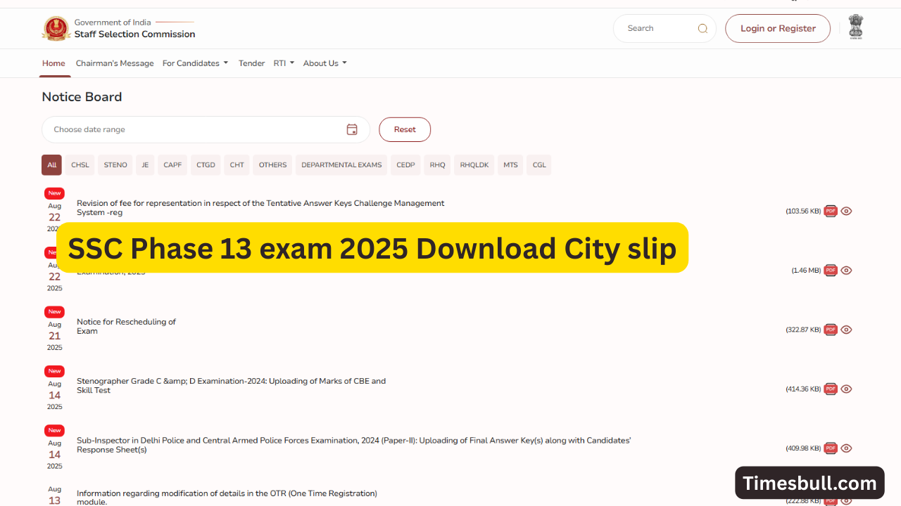 SSC Phase 13 exam 2025...