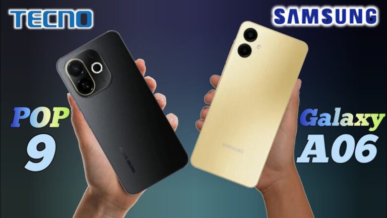 Samsung Galaxy A06 vs Tecno POP 9 5G: Full comparison before you buy