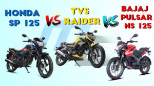 TVS Raider 125 vs Honda SP 125 vs Bajaj Pulsar 125 – Performance, Mileage & Features Compared