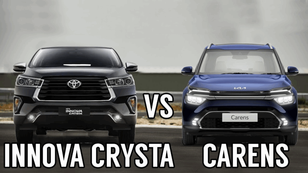 Toyota Innova Crysta vs Kia Carens