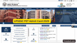 UPSSSC PET Admit Card 2025 Out Soon! – How to Download Hall Ticket at upsssc.gov.in