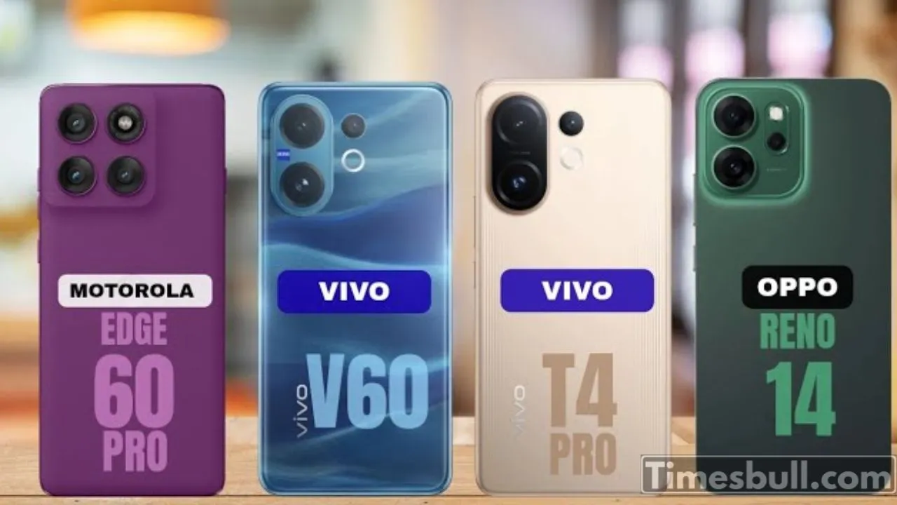 Vivo T4 Pro Vs Vivo V60 Vs Motorola Edge 60 Pro Vs Oppo Reno 14