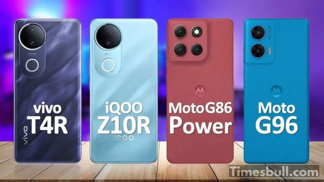 Vivo T4r Vs Iqoo Z10r Vs Moto G86 Power Vs Moto G96