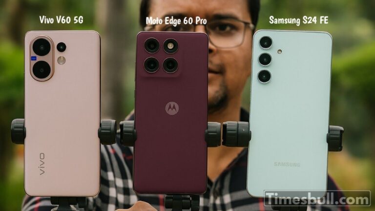Vivo V60 5G vs Moto Edge 60 Pro vs Samsung Galaxy S24 FE: All Powerhouses Compared