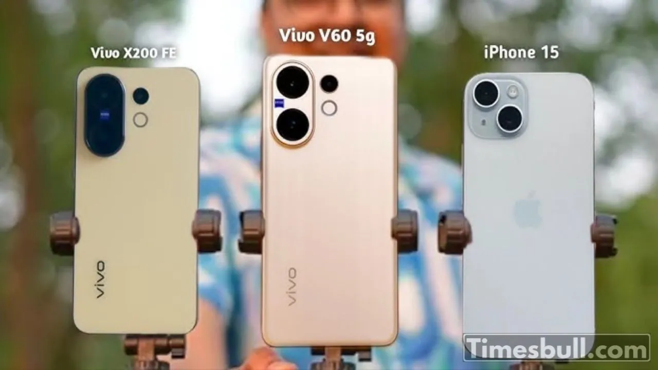 Vivo V60 5g Vs Vivo X200 Fe Vs Iphone 15