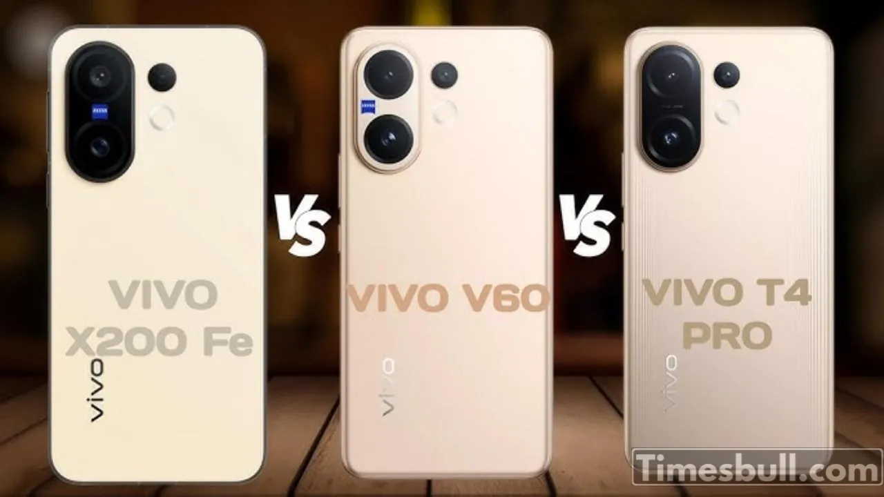 Vivo X200 Fe Vs Vivo V60 Vs Vivo T4 Pro