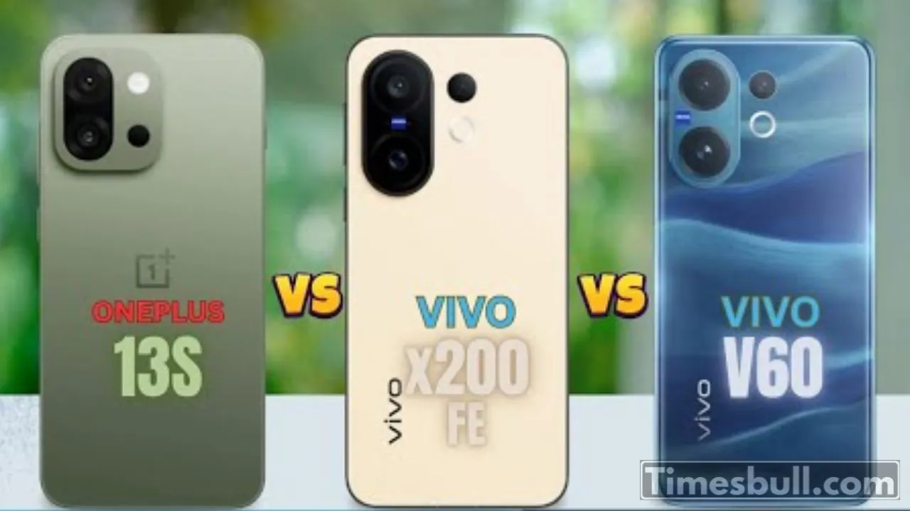 Vivo V60 Vs Vivo X200 Fe Vs Oneplus 13s