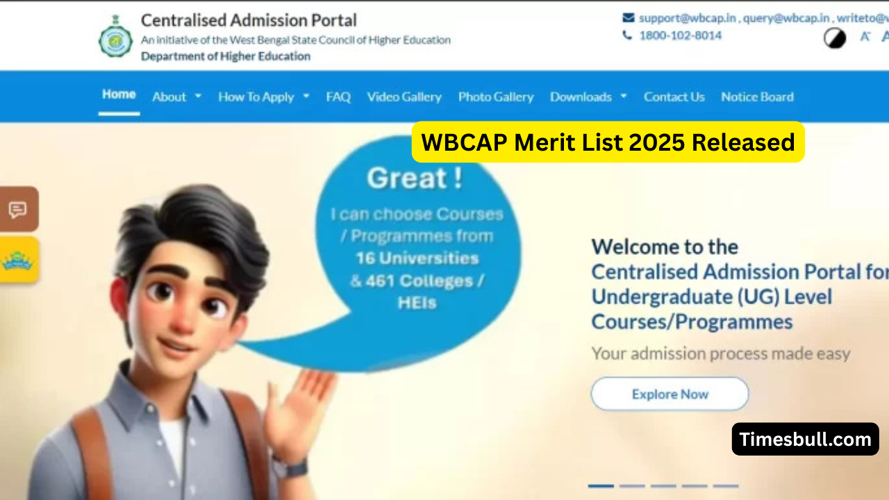 WBCAP Merit List 2025 Released:...